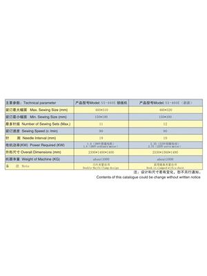 SX-460E Programmable Book Binding Sewing Machine with Safety Features and Frequency Speed Control for Production of Paper Cover Books