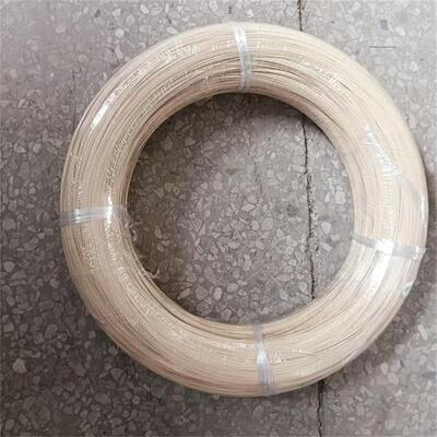 0.8 mm 0.9 mm fil de soutien-gorge en PET/nylon beige, fil galvanisé, fil d'acier tressé avec revêtement en nylon