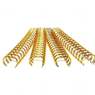 La spirale d'or de 11,1 millimètres love fil O de boucle de placage à l'or d'obligatoire de spirale d'or le double pour le calendrier